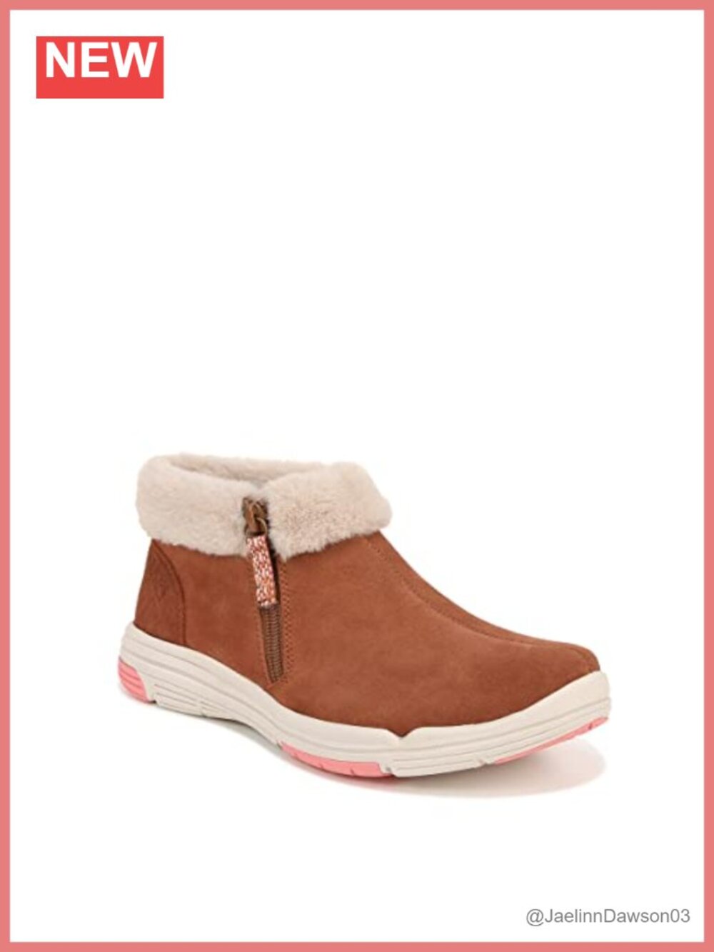 Women's Cozy Suede Ankle Booties with Faux Fur Trim Zip